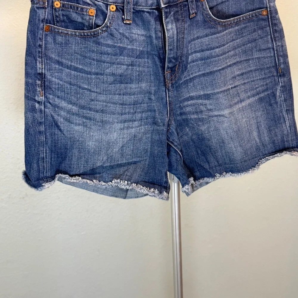 Madewell High-Rise Denim Cut Off/cuff Shorts Sz 27, 4” Inseam - Picture 6 of 12